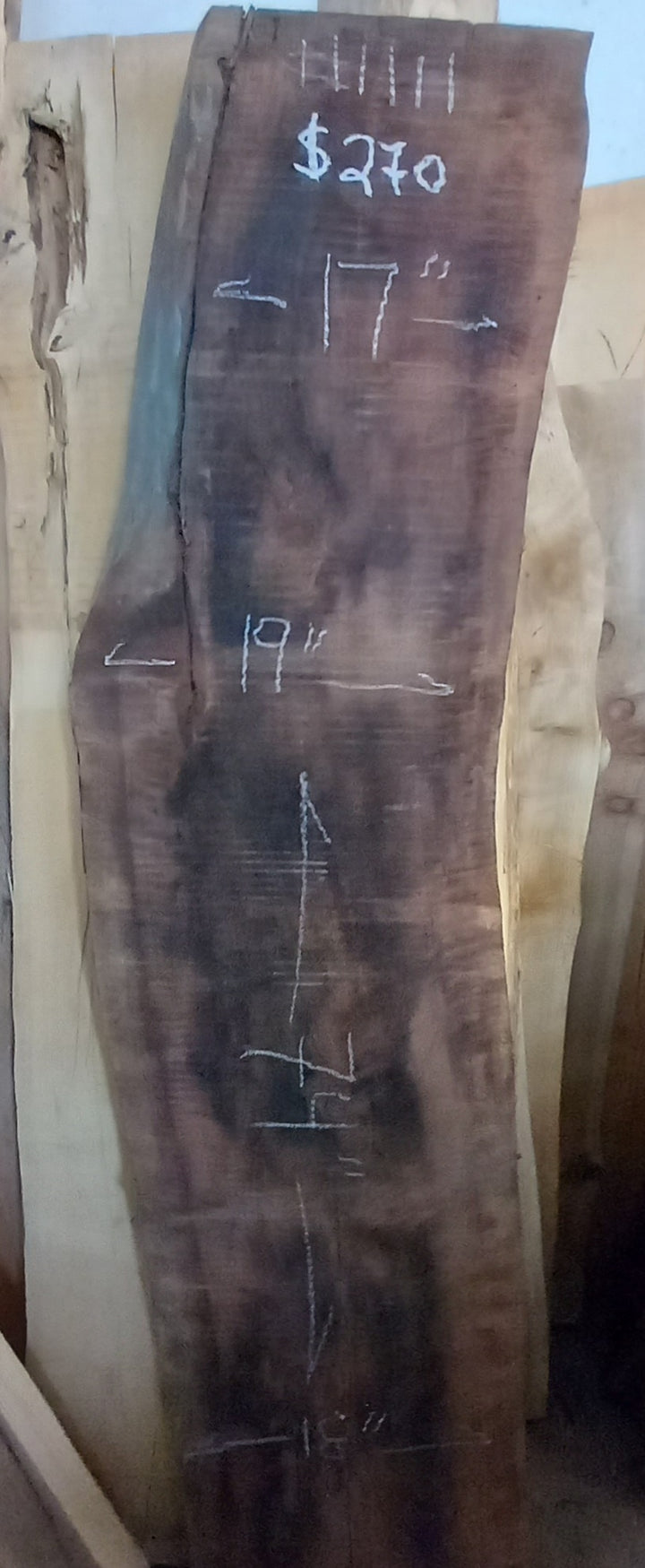 English walnut slabs