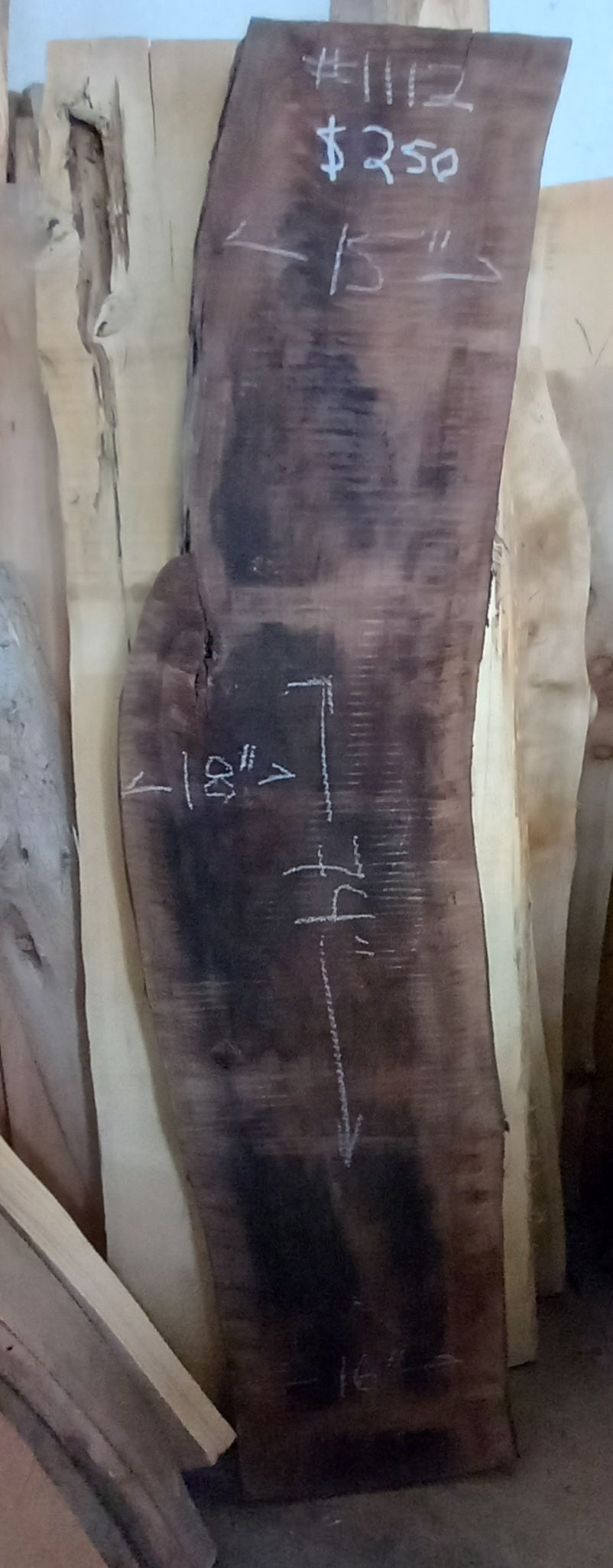 English walnut slabs
