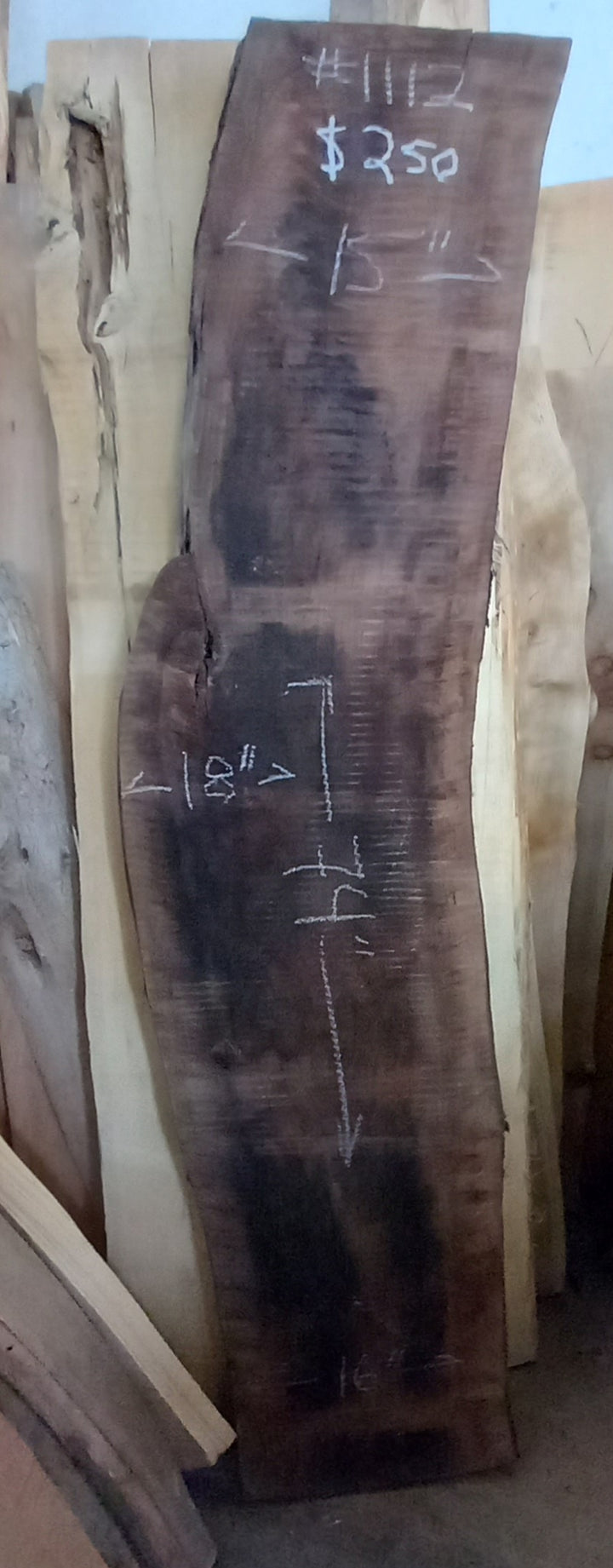 English walnut slabs