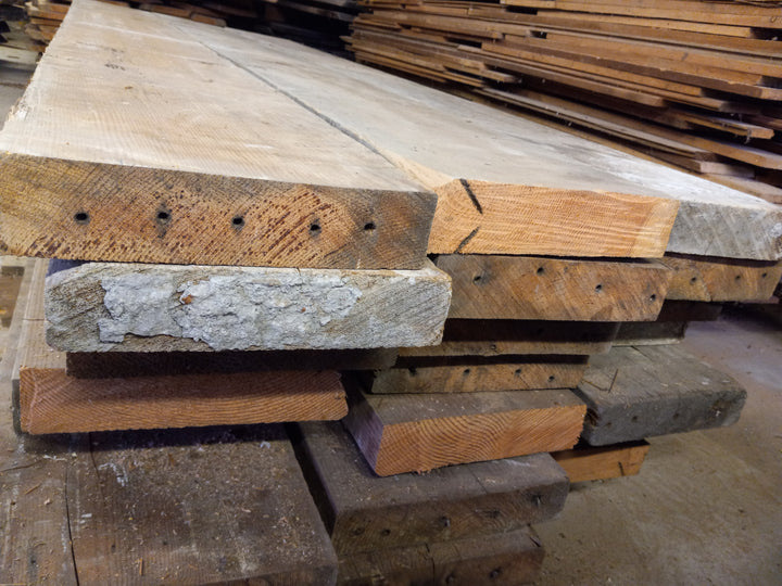 old fir timbers